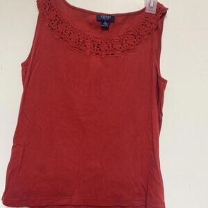 Chaps Shirt Women’s Size PL RED Sleeveless